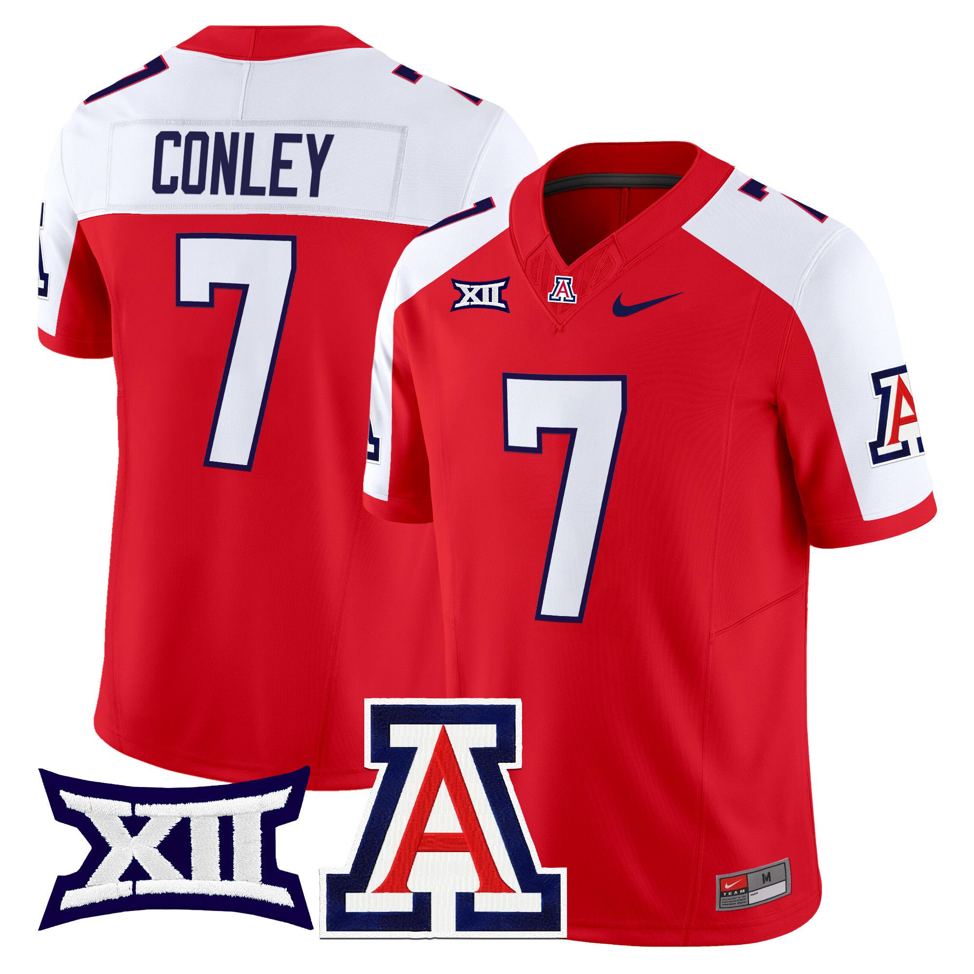 Men Arizona Wildcats #7 Conley Red Nike 2024 Vapor Limited NCAA Jersey->more ncaa teams->NCAA Jersey